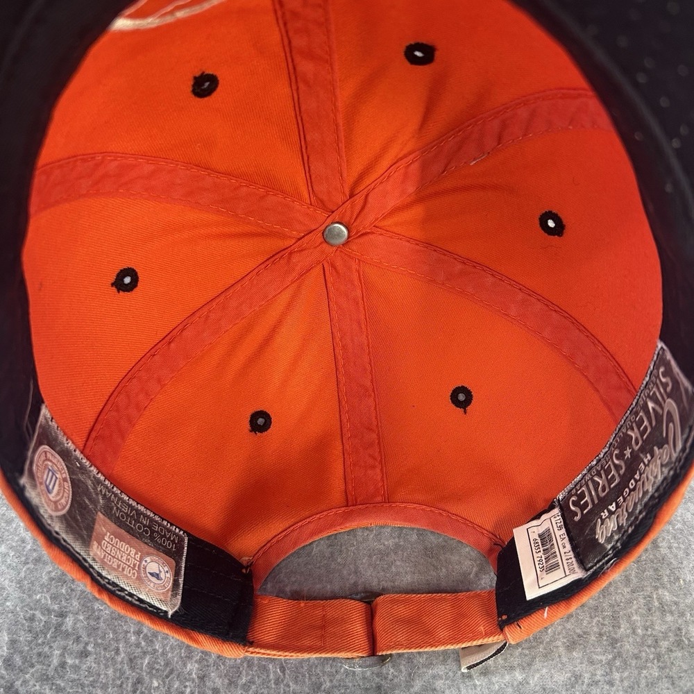 Vintage Y2K Oklahoma State Cowboys OSU Strapback Hat Orange Cap - Picture 6 of 11